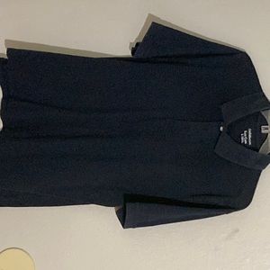 Croft&Barrow dark blue Large collar shirt.